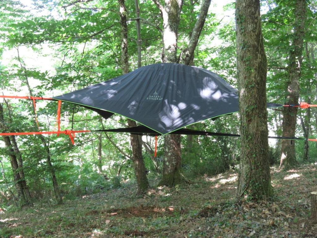 Tente Suspendue Au Coeur De La Foret Sainte-Croix-Volvestre Exteriér fotografie